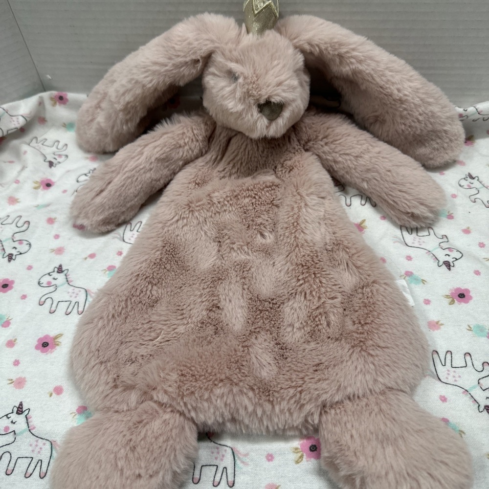 MUD PIE ** PRINCESS PLUSH (Ella The Bunny)  WOOBIE 14" Gently Used ~ Floppy Ears - Picture 3 of 11